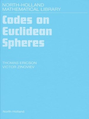 cover image of Codes on Euclidean Spheres